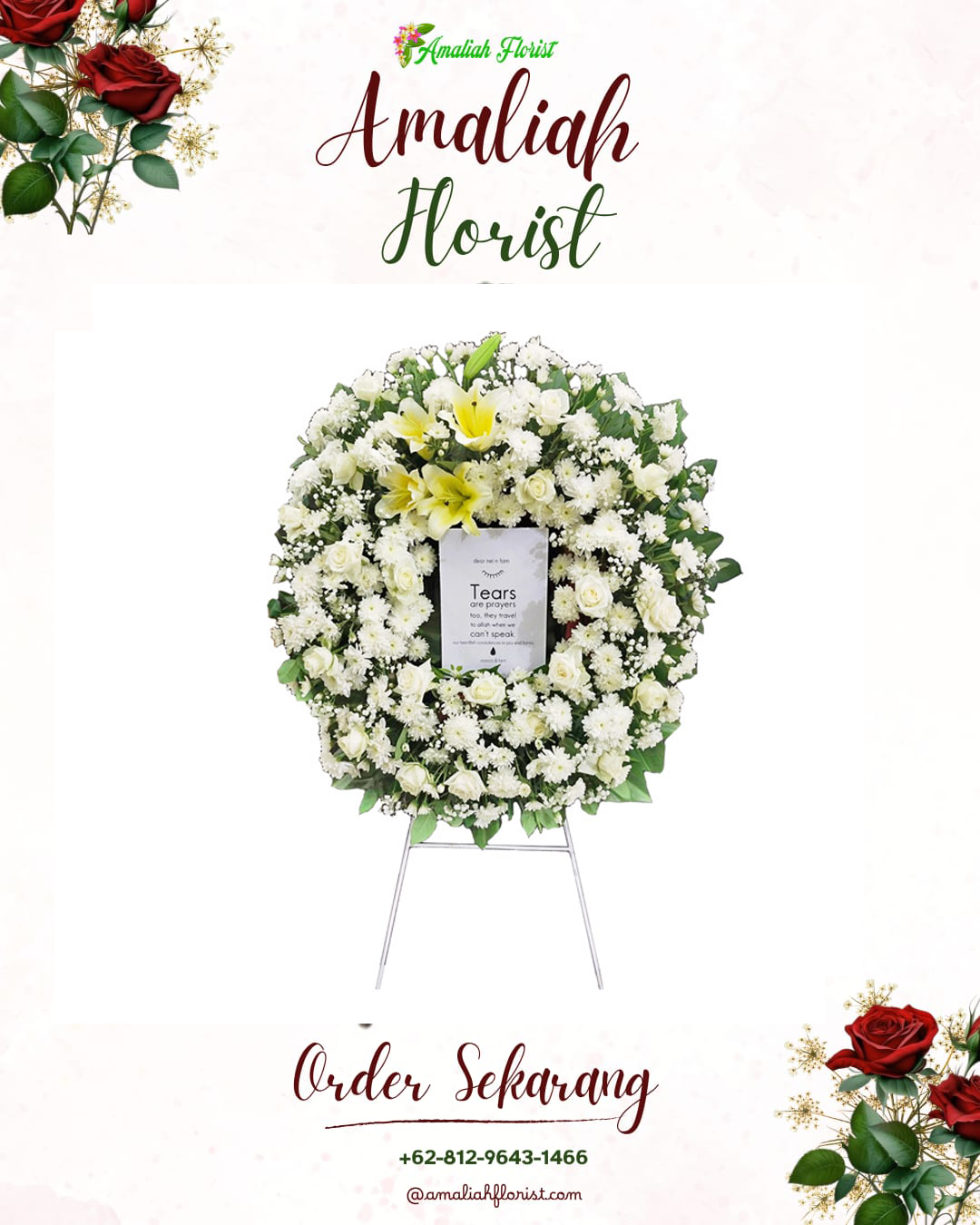 Krans Bunga Duka Ciruas